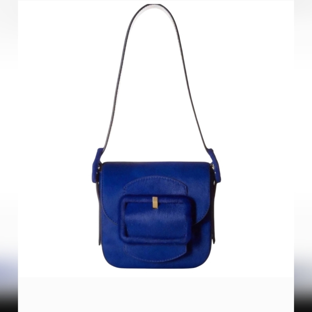 Tory Burch Sawyer Calf Hair Mini Shoulder Bag.